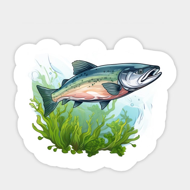 Pacific Northwest Salmon Sticker by zooleisurelife